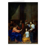 Christus mit Martha und Mary Grußkarte
