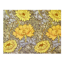 Chrysantheme durch William Morris Postkarte