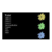 Chrysantheme Visitenkarten Vorlage
