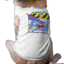 Chuga Chuga Choo Choo Haustier-Kleidung Hunde-t-shirt