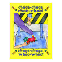 chuga chuga choo choo! Postkarte