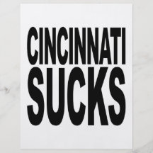 Cincinnati ist zum Kotzen Flyerbedruckung