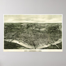 Cincinnati, Ohio 1900 Plakatdruck