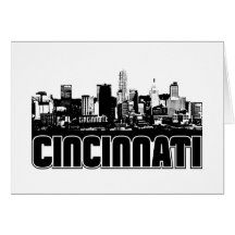Cincinnati-Skyline Grußkarten