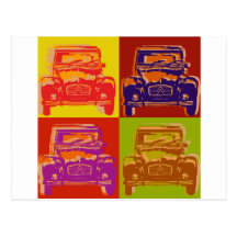 Citroen 2CV 1 Postkarte