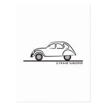 Citroen 2CV Postkarten