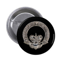 Claddagh Knöpfe Anstecknadel