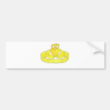 Claddagh Ring Auto Sticker