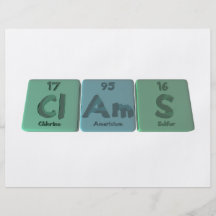 Clams-Cl-Am-S-Chlorine-Americium-Sulfur.png Flyer Druck