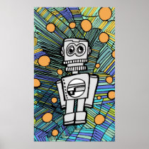 CLANKY M-12 ROBOTER Plakat poster