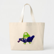 Clarinet-Frosch Leinentasche