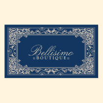 Classic Vignette Business Card Design (blue) visitenkarten