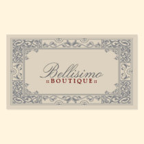 Classic Vignette Business Card Design (grey) visitenkarten