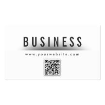 Classy QR Code Investment Banker Business Card