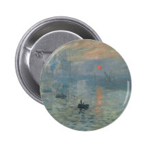 Claude Monet, Eindruck, soleil levant Anstecknadelbuttons