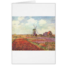 Claude Monet-Tulpen in Holland Grußkarten