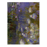 Claude Monet Wasser-Lilien Technik-Öl 1914-1917 Postkarte