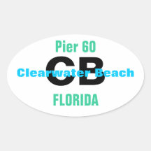 CLEARWATER STRAND-Aufkleber (4)