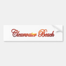 Clearwater Strand, Florida Auto Aufkleber