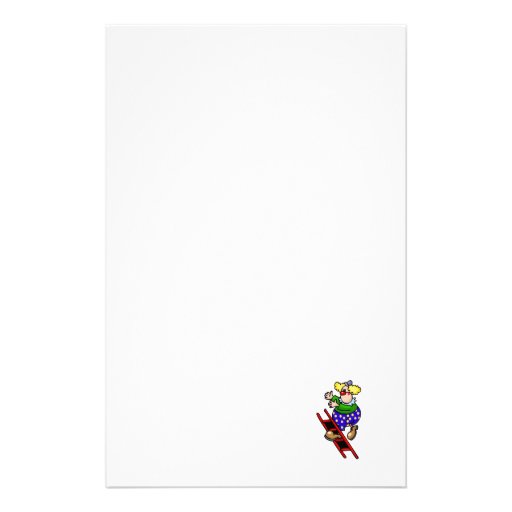 Clown auf Leiter Bedrucktes Büropapier