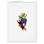 Clown auf Leiter Karte
