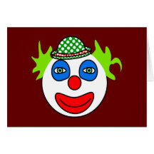 clown grußkarte
