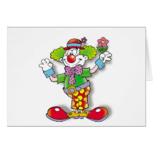 Clown Grußkarte