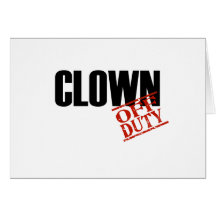 CLOWN-LICHT GRUßKARTEN
