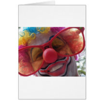 Clownnahaufnahme Karte