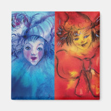 CLOWNS-SAMMLUNG/venezianischer Masquearde Ball Magnete