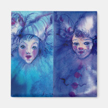 CLOWNS-SAMMLUNG/venezianischer Masquearde Ball Magnete