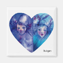 CLOWNS-SAMMLUNG/venezianischer Masquearde Ball Magnete