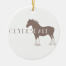 Clydesdale Weihnachtsbaum Ornament