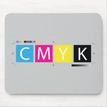 CMYK pressen Farben vor Mousepads