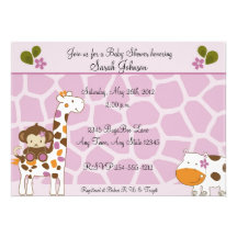 Cocalo Jacana Tier-Babyparty-Einladungen
