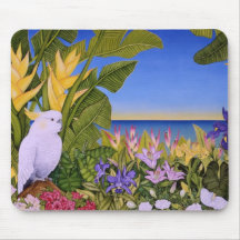 Cockatoo Sulfer-mit Haube Mousepad