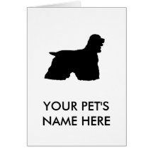 Cocker spaniel grußkarte