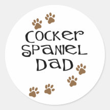 Cocker spaniel-Vati für Hundevatis Sticker