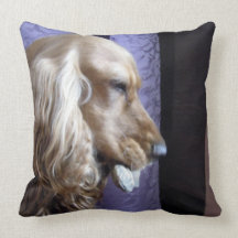 Cocker spaniel zierkissen