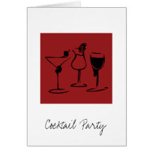 cocktai lnight, Cocktail-Party Grußkarten