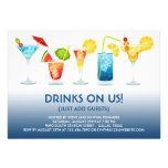 Cocktail-Party-flache Einladung