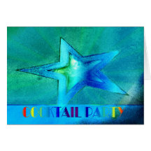 Cocktail-Party laden ein Karten