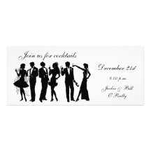 Cocktail-Party-Leute Individuelle Einladungskarte