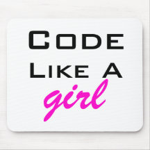 Code mögen ein Mädchen Mousepad