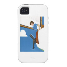 Coles Phillips Fadeaway - Segeln auf blauen Ozeane Vibe iPhone 4 Hüllen