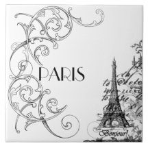 Collagen-Fliese Trivet Paris Bonjour