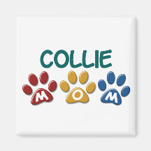 COLLIE Mamma-Tatzen-Druck 1 Magnets