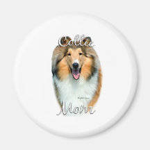 Collie-(raue) Mamma 2 Kühlschrankmagnete