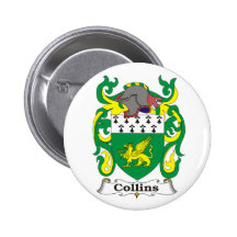 Collins Wappen-Knopf Button