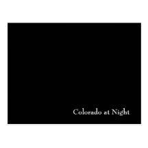 Colorado nachts postkarten